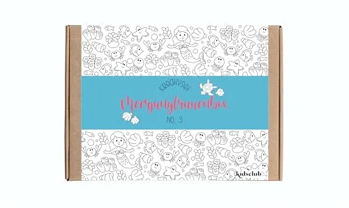 Meerjungfrauen Bastelset für Kinder ab 3 Jahren – Kreativbox für fantasievolle Projekte - Entdecken Sie kreative Bastelideen mit unserem Meerjungfrauen Bastelset! Mit 9 Projekten und einem XXL-Ausmalbild sorgt es für stundenlangen Spaß und fördert die Kreativität von Kindern. Ideal als Geschenk für kleine Bastelfans!