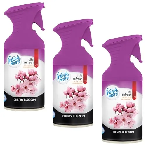 Fresh & More Raumspray Lufterfrischer (3er Pack) 250ml (Cherry Blossom)