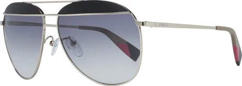 Furla Sonnenbrille SFU236 0492 59 Damen Silber - Sportbrillen mit 100% UV-Schutz und elegantem Design. Ideal für Fashionistas, die Stil und Schutz vereinen möchten.
