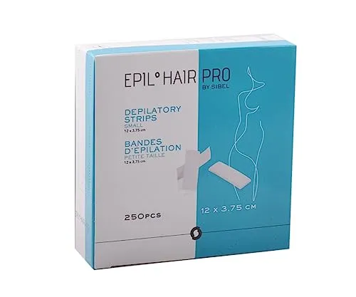 Kleine Vliesstreifen, Enthaarungsstreifen für das Gesicht 12 x 3,75 cm, 250 Stück