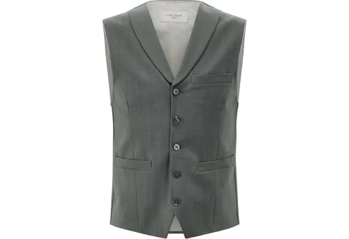 CARL GROSS Weste CG Warren - Elegante Herrenweste mit Schalkragen, perfekt für formelle Anlässe. Rücken aus hochwertigem Oberstoff, ideal für einen stilvollen Look.