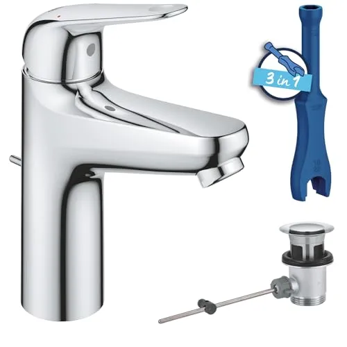 GROHE Swift Einhebel Waschtischarmatur, Quickfix, 1/2