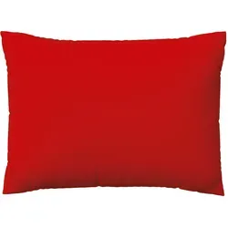 Schlafgut Woven Satin Kissenbezug 70x90 cm | red-deep - rot - Hochwertiger Kissenbezug aus Mako-Satin, pflegeleicht und weich. Der Reißverschluss sorgt für einfachen Bezug. Wählen Sie aus verschiedenen Farben und gestalten Sie Ihr Schlafzimmer individuell.