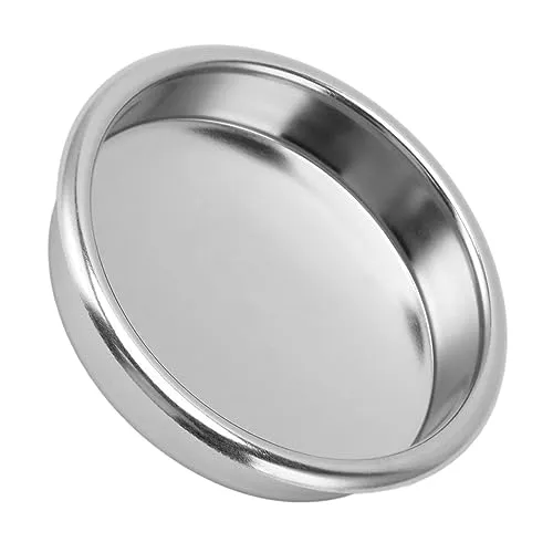 Backflush Blind Filter, Blindsieb 58mm Edelstahl Espresso Maschine Reinigung Blind Filter Metall Blindfilter Blind Filter Korb für Halbautomatische Kaffeemaschine, 60x17x58mm