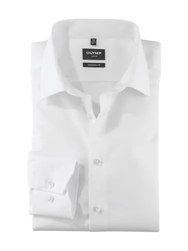 OLYMP Slim Hemd Langarm m Long Kent Kragen - Elegantes Langarmhemd mit modernem Schnitt und leicht taillierter Form. Aus 100% Baumwolle gefertigt, garantiert es hohen Tragekomfort und bleibt auch ohne Bügeln den ganzen Tag glatt.
