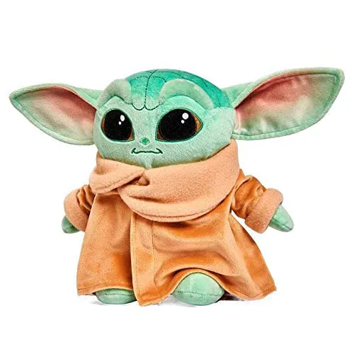 Star Wars Mandalorian Baby Yoda Plüschtier 25cm - Weich und Niedlich - Kuscheltiere: Weiches Plüschtier des beliebten Baby Yoda (Grogu) aus The Mandalorian, ca. 25 cm groß – ideal für Fans und Sammler.