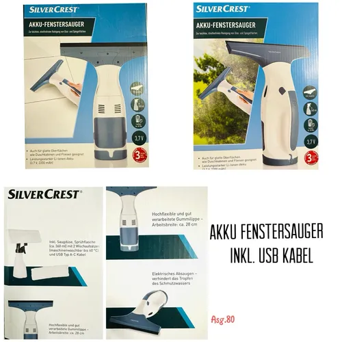 SILVERCREST® Akku-Fenstersauger »SFR 3.7 D7«