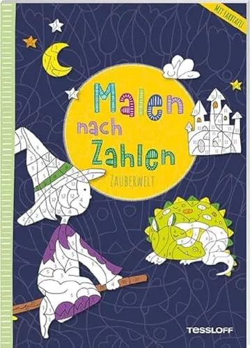 Malen nach Zahlen. Zauberwelt | Mit ausklappbarer Farbtafel | 24 fantastische Motive | Für Kinder ab 8 Jahren: Mit ausklappbarer Farbtafel (Malbücher und -blöcke)