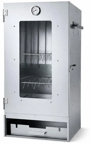 BURI Räucherofen aus Stahlblech mit Zubehör – 2-in-1 Räucherschrank für Garten
