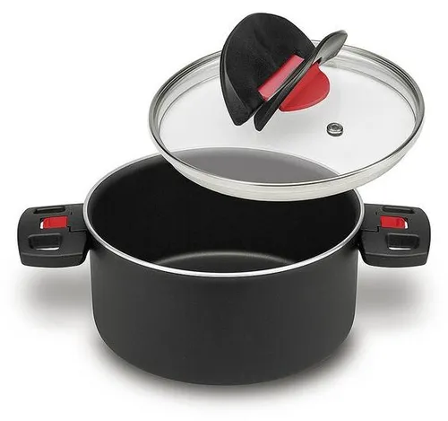 Ballarini Click & Cook Kochtopf mit Glasdeckel, ø24cm, 5,6L