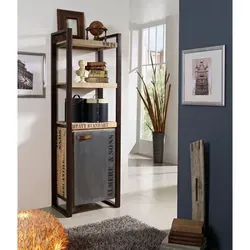 Massivmoebel24 Bücherregal, 1-tlg. - Industrial Stil - Bücherregal aus massivem Mango-Holz und Metall, 60x40x180 cm. Das moderne Design im Industrial Stil bietet nicht nur Stauraum, sondern auch einen einzigartigen Blickfang für Ihr Zuhause.