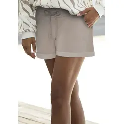 Lascana Damen Relaxshorts - Damen-Shorts aus weicher Baumwollmischung, ideal für entspannte Tage. Mit elastischem Bund und praktischen seitlichen Eingrifftaschen.