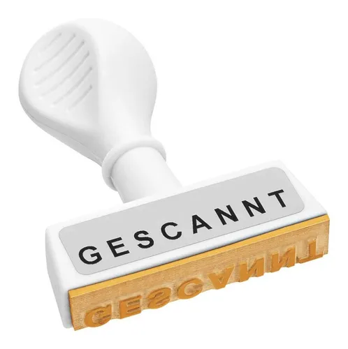 Wedo 19333 Lagertext Stempel - Kunststoff mit ergonomischem Griff, Abdruckbreite 45 mm, ideal für effizientes Dokumentenmanagement