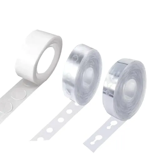 Ballon Girlande Streifen, 3 Rollen Ballonband Streifen, Doppelloch und Einzelloch Ballonband und Luftballons Klebepunkte, Ballongirlande Luftballon Girlande Kit, für Geburtstag, Hochzeit, Partydeko