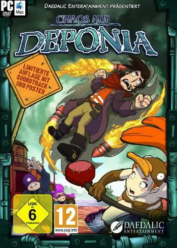 Chaos auf Deponia - PC Download Steam Code - Adventure-Spiel von Daedalic Entertainment, inkl. Produktschlüssel für DE, AT, CH. Erlebe humorvolle Rätsel und eine fesselnde Story!