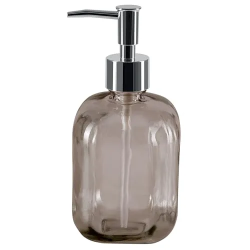 Spirella Seifenspender Carlos Glas Flüssigseifen-Spender 500ml Braun