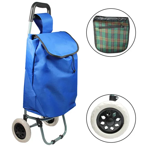 Helo Klappbarer Einkaufstrolley Blau