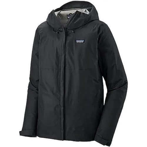 Patagonia Mens Torrentshell 3L Jacket Black (XL) - Funktionsjacke aus 100% recyceltem Material, wasserdicht und atmungsaktiv mit PFC-freier DWR-Beschichtung, ideal für Outdoor-Aktivitäten bei jedem Wetter.