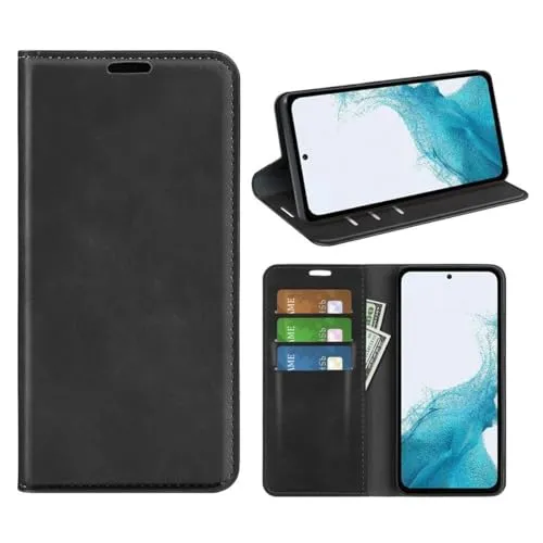 CoverKingz Handyhülle für Samsung Galaxy A55 5G - Handytasche mit Kartenfach Phone Case Cover - Handy Hülle klappbar Schwarz
