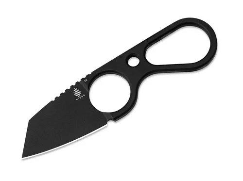 Kizer Bowtie D2 Black Feststehendes Messer mit Kydexscheide - Kompaktes Jagdmesser mit ergonomischem Griff, rostbeständiger D2-Klinge und praktischer Kydexscheide – ideal für Outdoor-Aktivitäten und den täglichen Einsatz.
