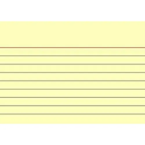 Karteikarten A7 gelb liniert von Kartei-Visitenkarten