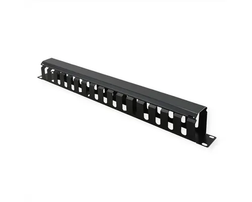 VALUE Netzwerkschrank 19-Zoll-Frontplatte 1 HE mit Rangierkanal 40 x 40 mm