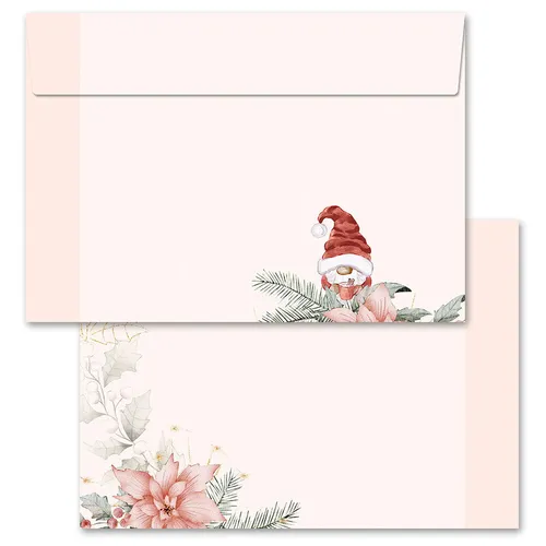 Briefumschläge WEIHNACHTSMÄRCHEN - 10 Stück C6 (ohne Fenster) Weinachtsbriefumsc