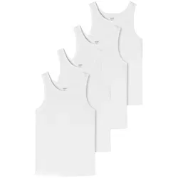 uncover by SCHIESSER Herrenunterhemd Multipack (4 Stück) - Hochwertige Herrenunterhemden im praktischen Multipack. Aus elastischem Single Jersey für perfekten Sitz und Formstabilität nach dem Waschen. Ideal für den täglichen Komfort und in bester Qualität.