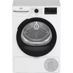 Beko D5H284930W, Freistehend, Frontlader, Wärmepumpe, Weiß, Drehregler, Rechts - Weiß