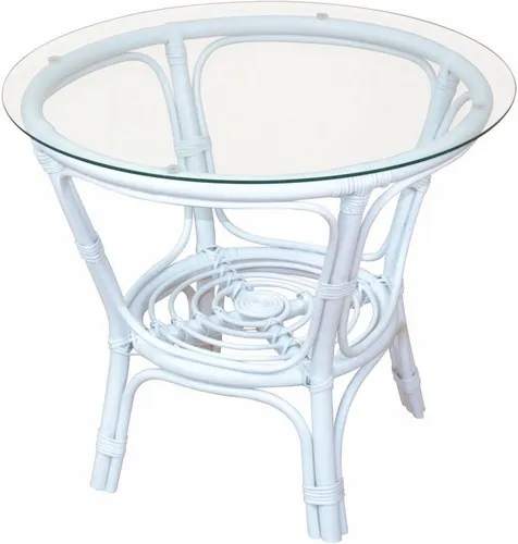 Home affaire Esstisch aus Rattan in weiß von Home Affaire