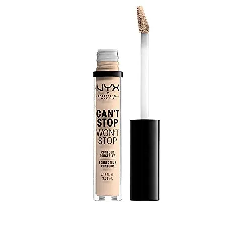 NYX Professional Makeup Can't Stop Won't Stop Contour Concealer - wasserfester flüssiger Abdeckstift, Kaschieren & Highlighten, 3, 5 ml, Fair 1.5