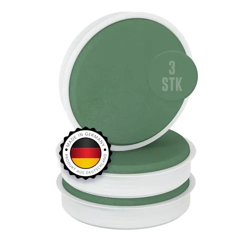 Blumensteckschaum Dekoschale 3 Stück – 13 cm - Nasssteckschaum, Steckmoos, Dekoschale - Kegel Blumengestecke - Steckschwamm zum Basteln, Zylinder mit Schale – Blumen Gesteck – MADE IN GERMANY