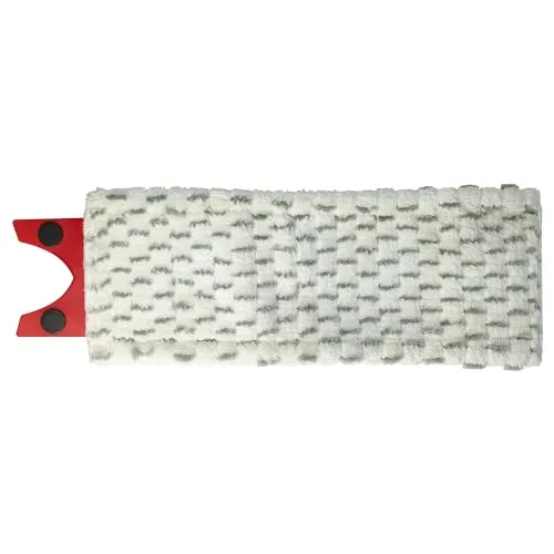 vhbw Wischbezug kompatibel mit Vileda 1-2 Spray Wischmopp - Ersatzkopf, Mikrofaser Grau Weiß