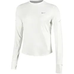 Nike Swift Laufshirt Damen - Creme, Größe XL (auch verfügbar in L) - Laufbekleidung für Damen, atmungsaktiv und schweißableitend für optimalen Komfort beim Laufen.