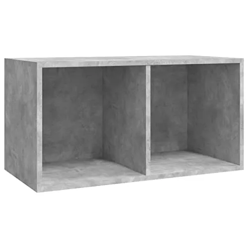 vidaXL Vinyl Aufbewahrungsbox mit 2 Fächern - Truhen & Kisten für Kinder - Stilvolle Aufbewahrung für Schallplatten, robust und ideal für Musikliebhaber, auch als Transportbox nutzbar.