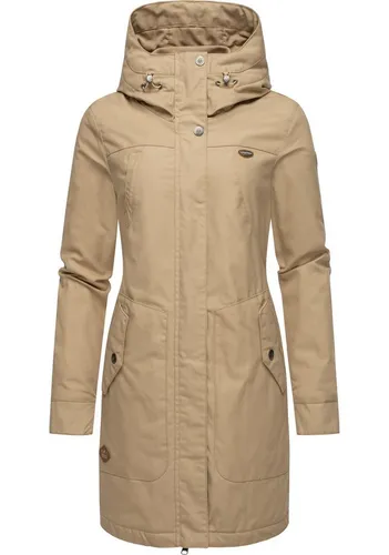Ragwear Damen Warmer Winter Parka Jannisa Intl Taupe24 Gr. XS - Funktionsjacke mit kuscheligem Teddyfell-Futter, wasser- und windabweisend, ideal für kalte Herbst- und Wintertage, modisch und praktisch zugleich.