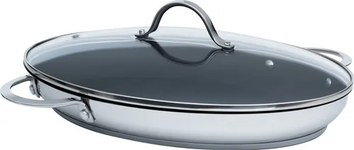 KELOMAT Fischpfanne mit Deckel 3540-383, 38x26cm von Riess