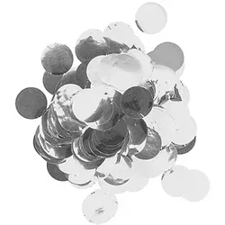 XL-Konfetti, silber - extra großes Glamour-Konfetti, ideal für Partys, Hochzeiten und Geschenke