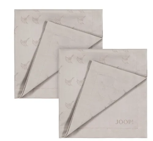 JOOP! Servietten 2er-Set Faded Corn, braun in beige von JOOP!