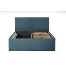 Halmon Schlafkomfort Polsterbett Gent, Blau, 100x200 cm in blau von Halmon Schlafkomfort Betten