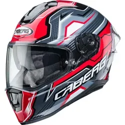 Caberg Drift Evo LB29 Helm, schwarz/grau/rot, XL (61/62) - Motorradhelm mit sportlichem Design, integrierter Sonnenblende und komfortablem Innenfutter für besten Tragekomfort und Sicherheit auf der Straße.