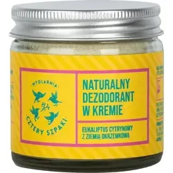 Mydlarnia Cztery Szpaki Naturalny dezodorant w kremie Eukaliptus Cytrynowy, 60 ml