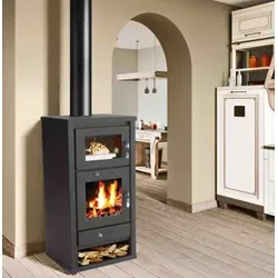 Kaminofen 11.3 kW mit Backfach und Herdplatte