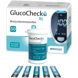 GlucoCheck XL Blutzuckerteststreifen 50 St