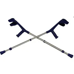 Unterarmkrücke Alu blau 2 St von Brinkmann