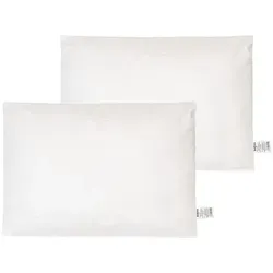 beties Kunstfaserkopfkissen PublikFree, Füllung: 100% Polyester Faserbällchen, Bezug: Baumwolle, Seitenschläfer, Rückenschläfer, Bauchschläfer, 2 Stück, Kissenfüllung ca. 25x35 cm Polyester-Faserbällchen weiß 25 cm x 35 cm x 25 cm