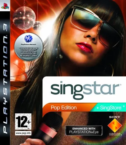 SingStar - Pop Edition [UK-Import] - SingStar Spiel für unvergessliche Karaoke-Abende, inklusive einer Vielzahl von beliebten Pop-Songs für jeden Geschmack.