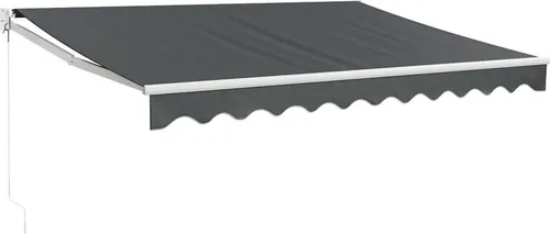 vidaXL Einziehbare Markise Anthrazit 3,5x2,5 m