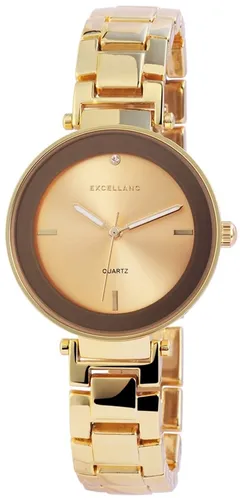 Excellanc Damenuhr Uhr Analog Armbanduhr Gliederband Schmuckband Clipverschluß