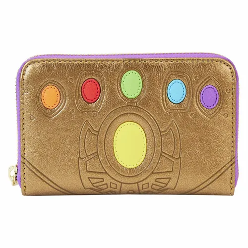 Loungefly Marvel Thanos Reißverschlussmappe in braun von Loungefly